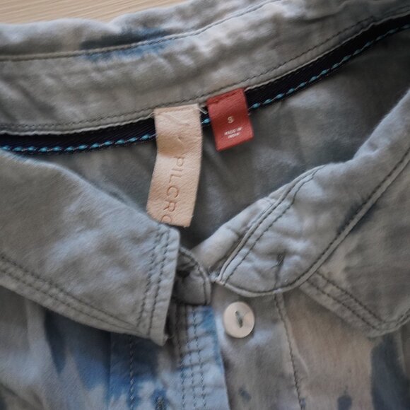 Anthropologie PICRO Button Down Long Sleeve Tie Dye Shirt size Small - Picture 4 of 9